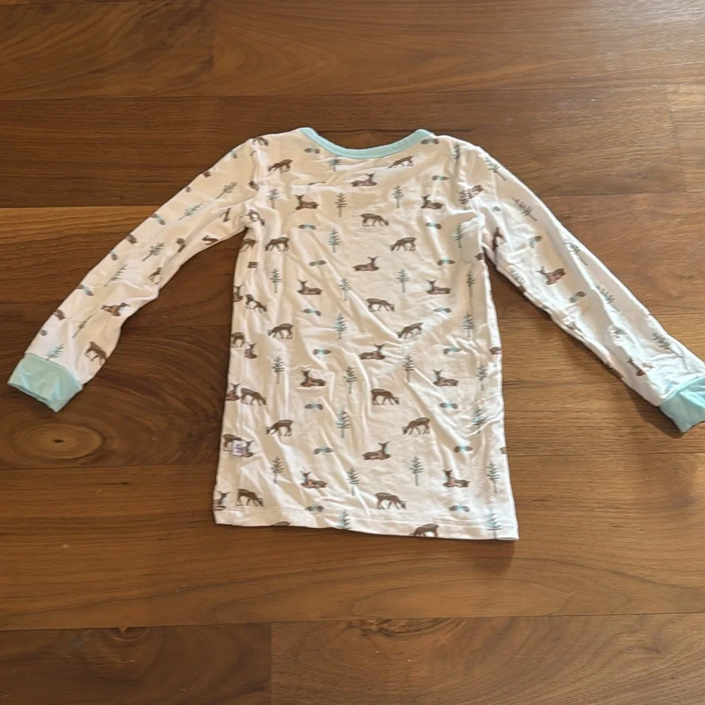 Bubble baby bamboo 2 piece fawn pajamas long sleeve size 3T